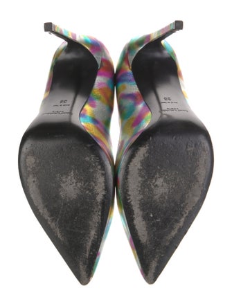 Saint Laurent Leather Printed Pumps