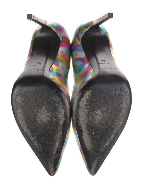 Saint Laurent Leather Printed Pumps