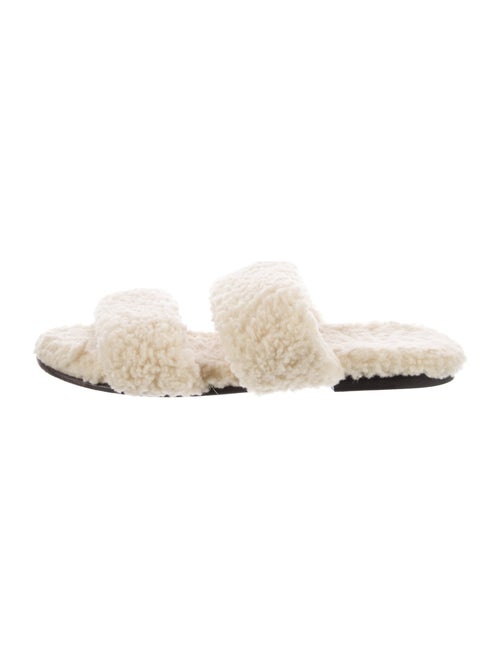 Saint Laurent Shearling Slides