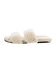 Saint Laurent Shearling Slides