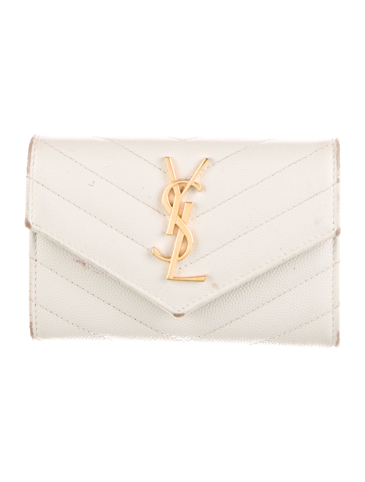 Saint Laurent Leather Compact Wallet