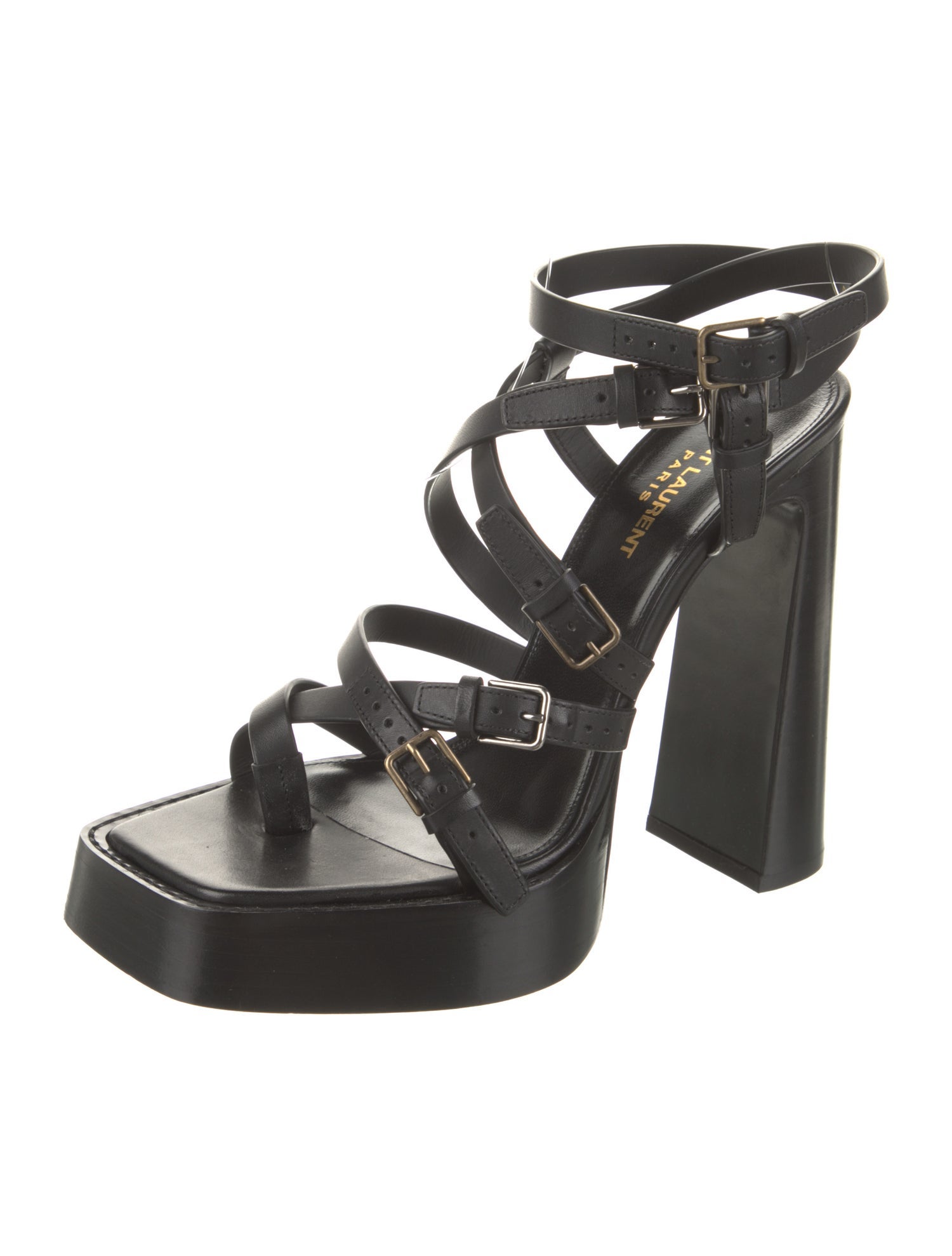 Saint Laurent Leather Gladiator Sandals