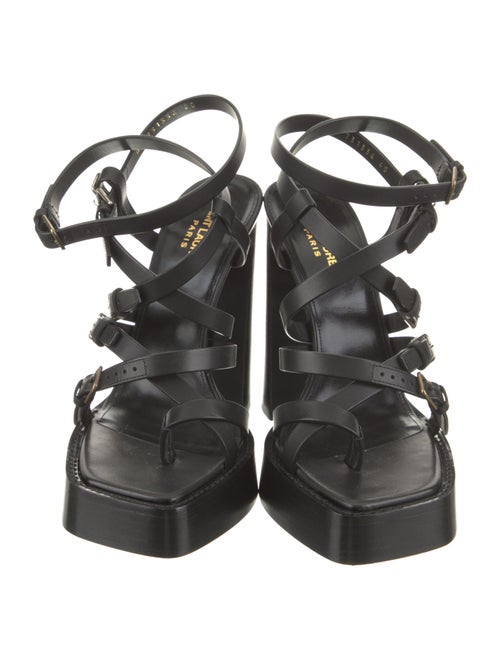 Saint Laurent Leather Gladiator Sandals