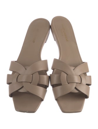 Saint Laurent Leather Slides