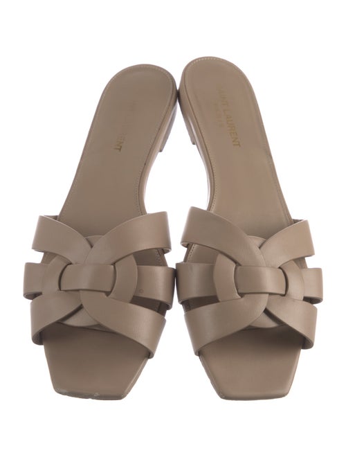 Saint Laurent Leather Slides