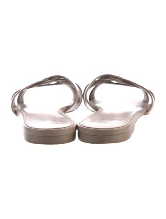 Saint Laurent Leather Slides