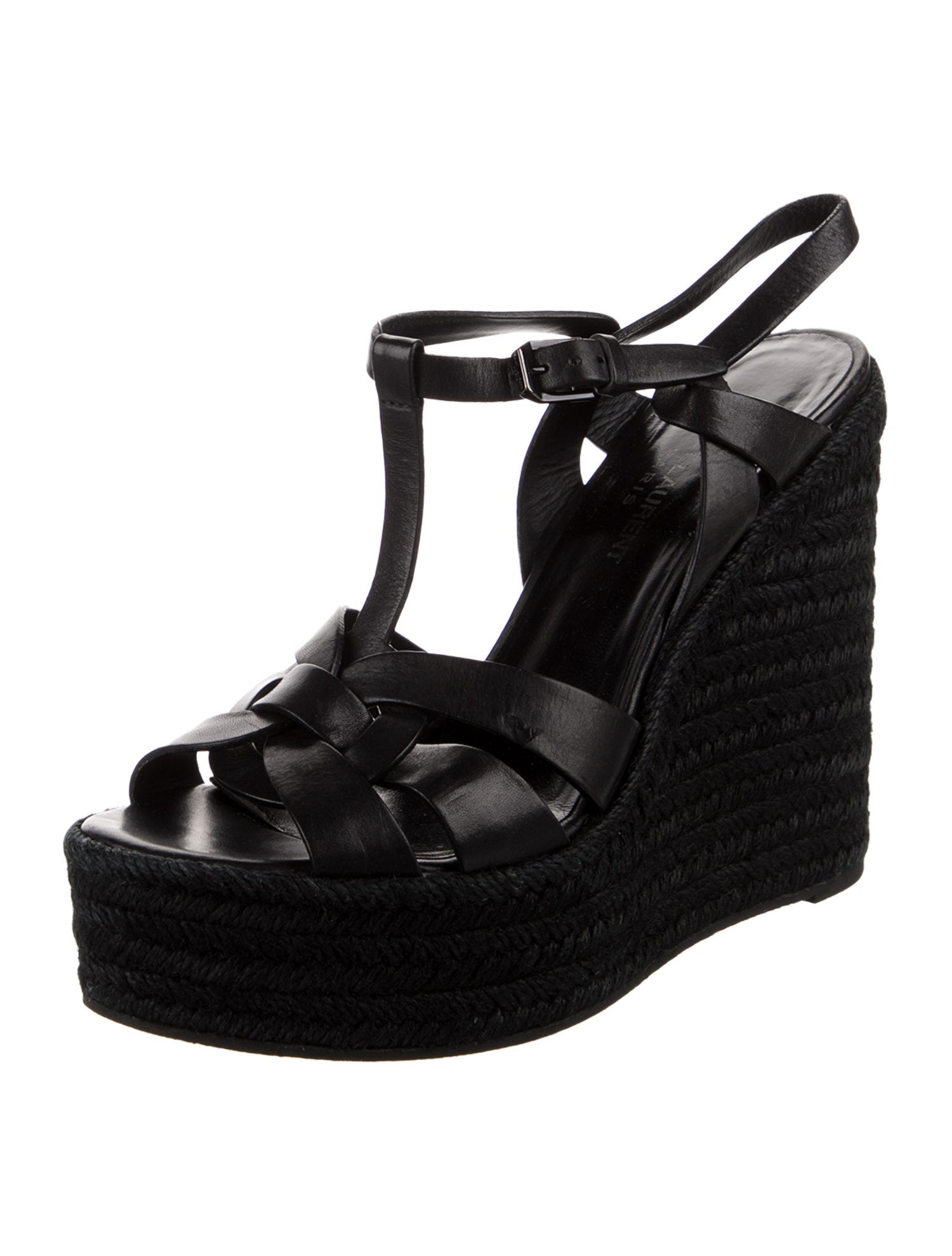 Saint Laurent Leather Espadrilles