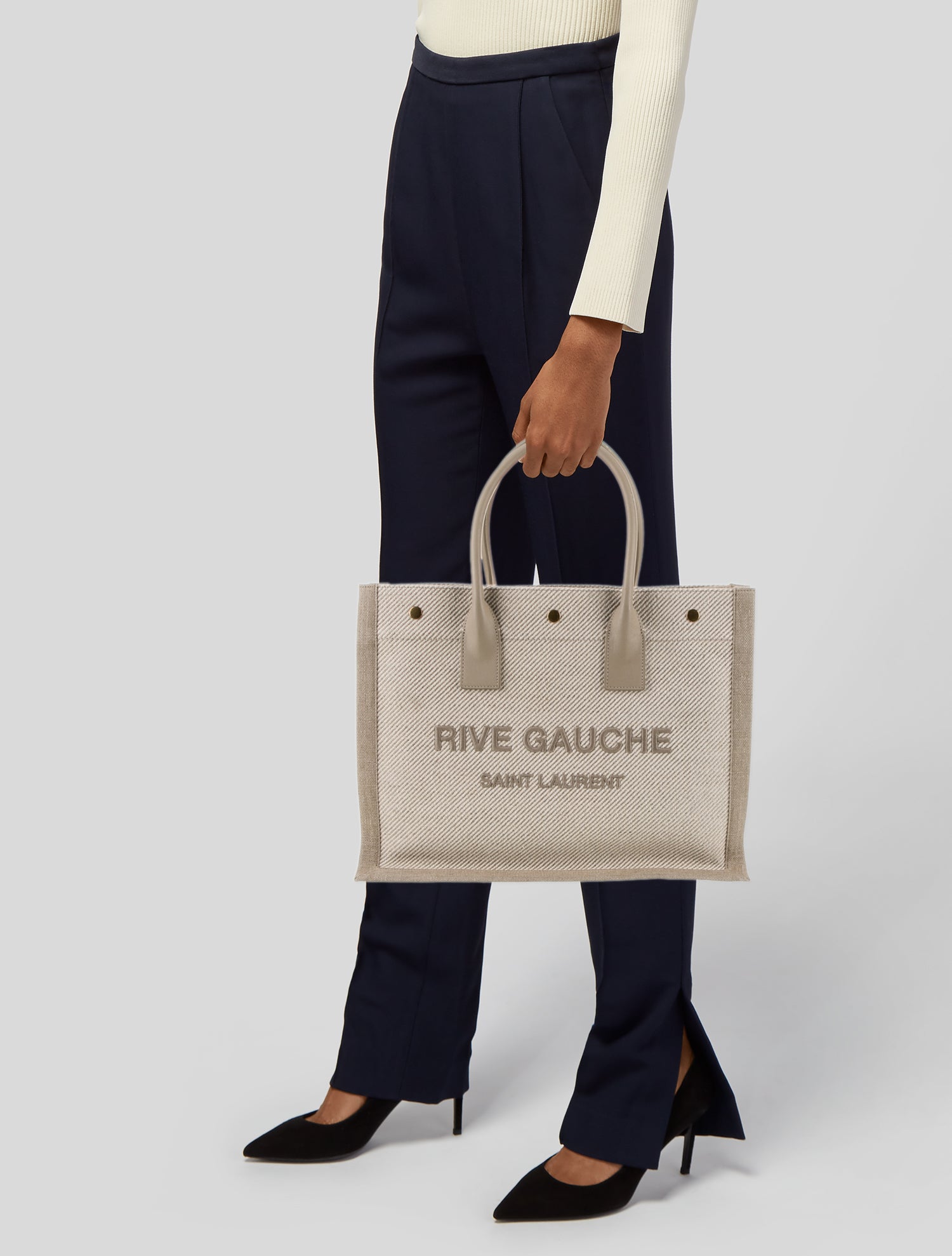 Saint Laurent Canvas Rive Gauche Small 2022