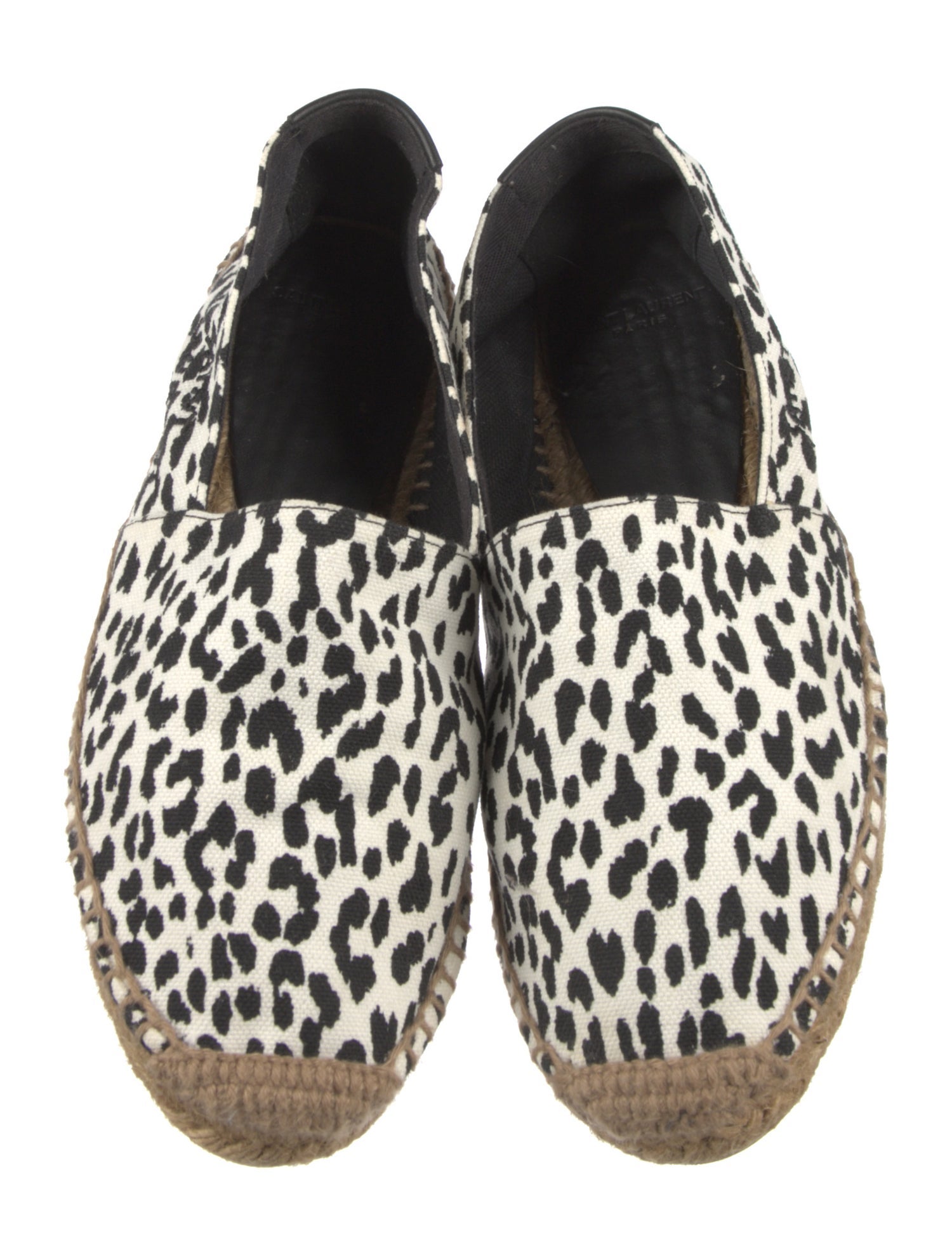 Saint Laurent Canvas Animal Print Espadrilles