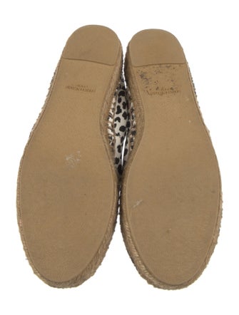 Saint Laurent Canvas Animal Print Espadrilles