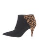 Saint Laurent Suede Animal Print Boots