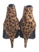 Saint Laurent Suede Animal Print Boots
