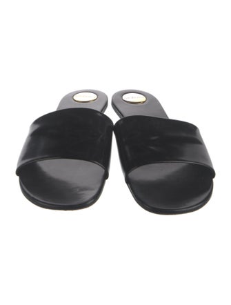 Saint Laurent Leather Slides