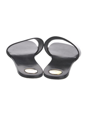 Saint Laurent Leather Slides