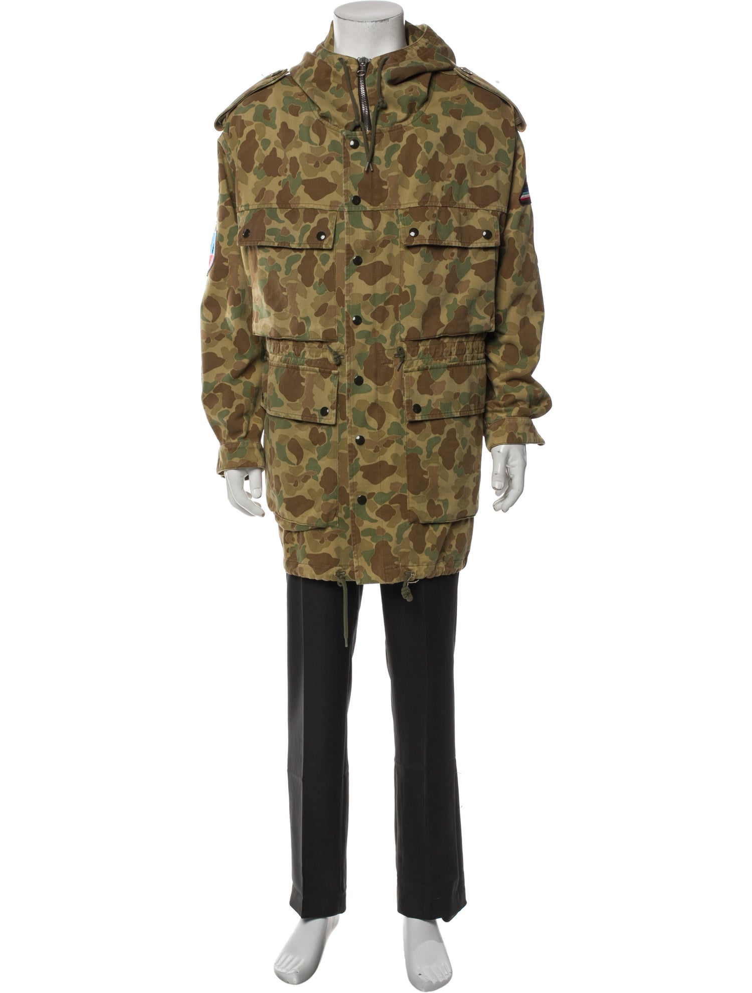 Saint Laurent 2015 Camouflage Print Parka