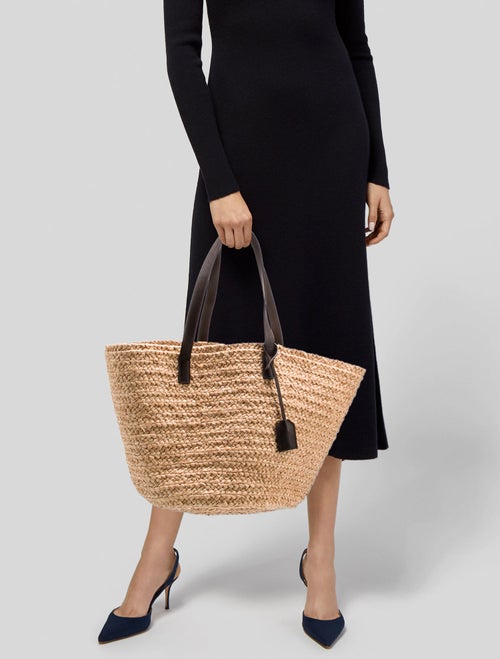 Saint Laurent Raffia Panier Medium 2023