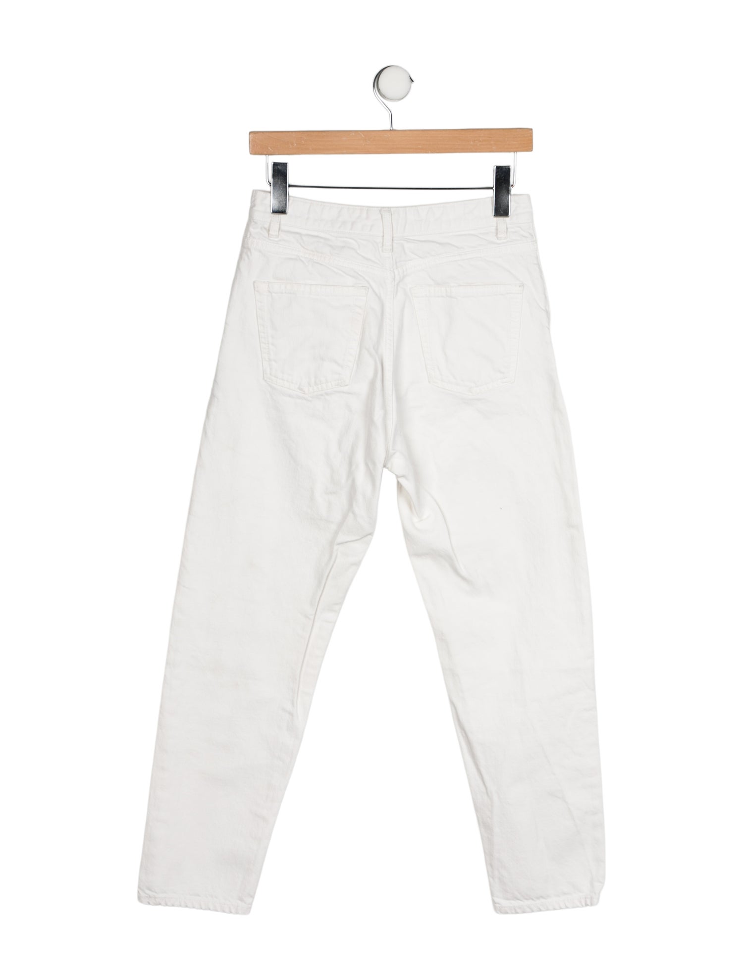 Saint Laurent Mid-Rise Straight Leg Jeans