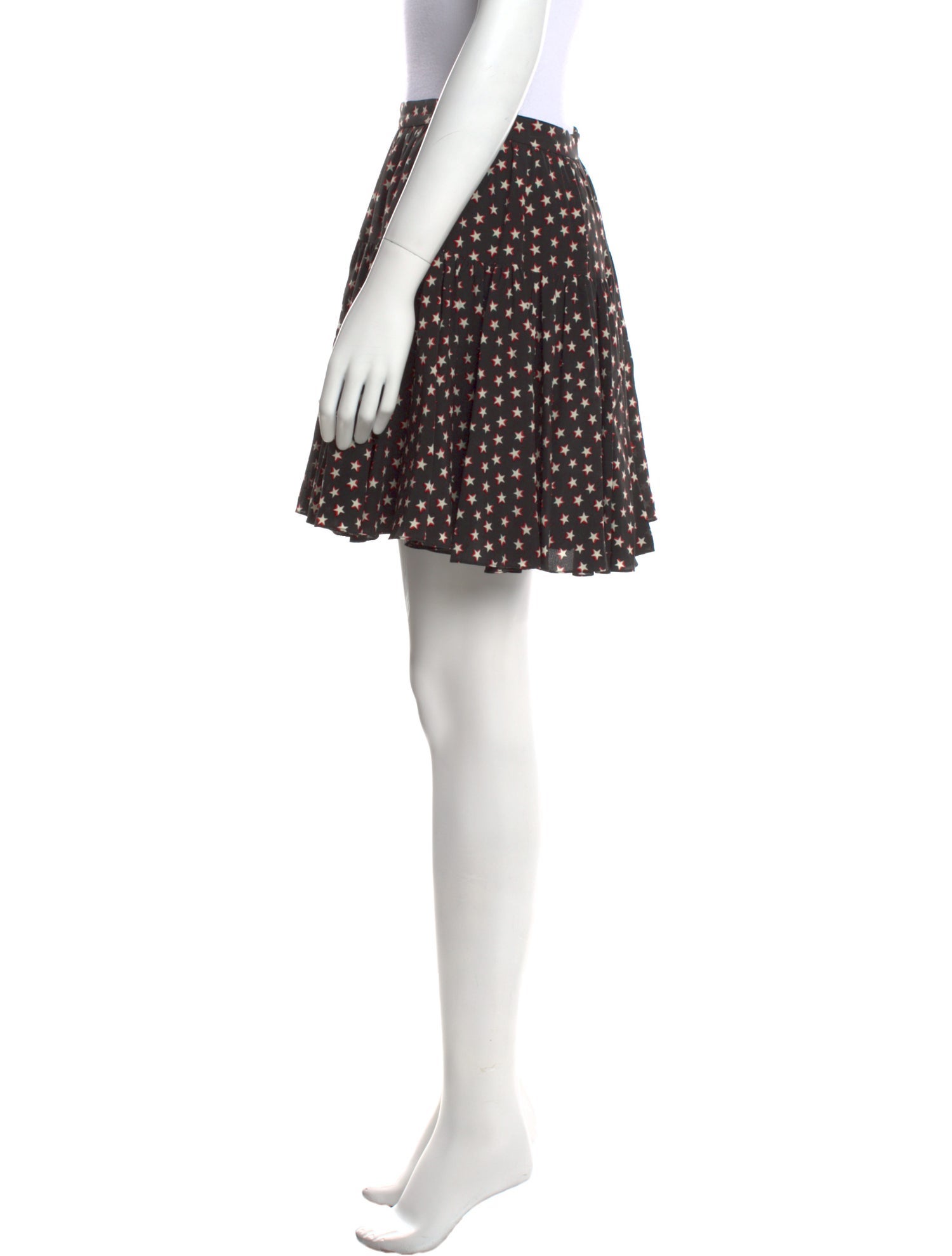 Saint Laurent Silk Mini Skirt