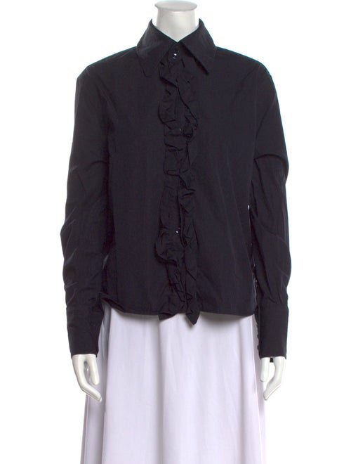 Saint Laurent 2020 Long Sleeve Button-Up Top