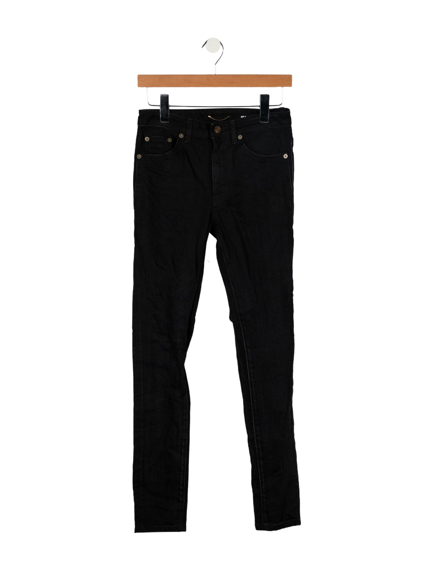 Saint Laurent Mid-Rise Skinny Leg Jeans