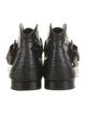 Saint Laurent Embossed Leather Western Boots