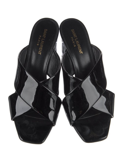 Saint Laurent Patent Leather Slides