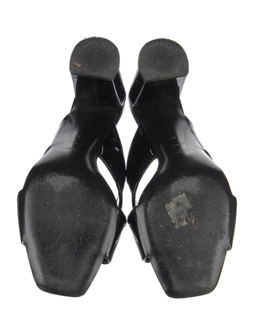 Saint Laurent Patent Leather Slides