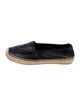 Saint Laurent Leather Whipstitch Trim Espadrilles
