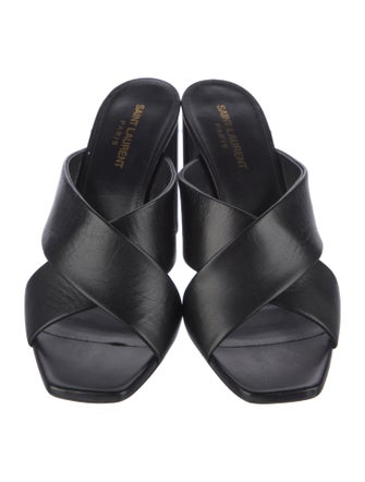 Saint Laurent Leather Slides