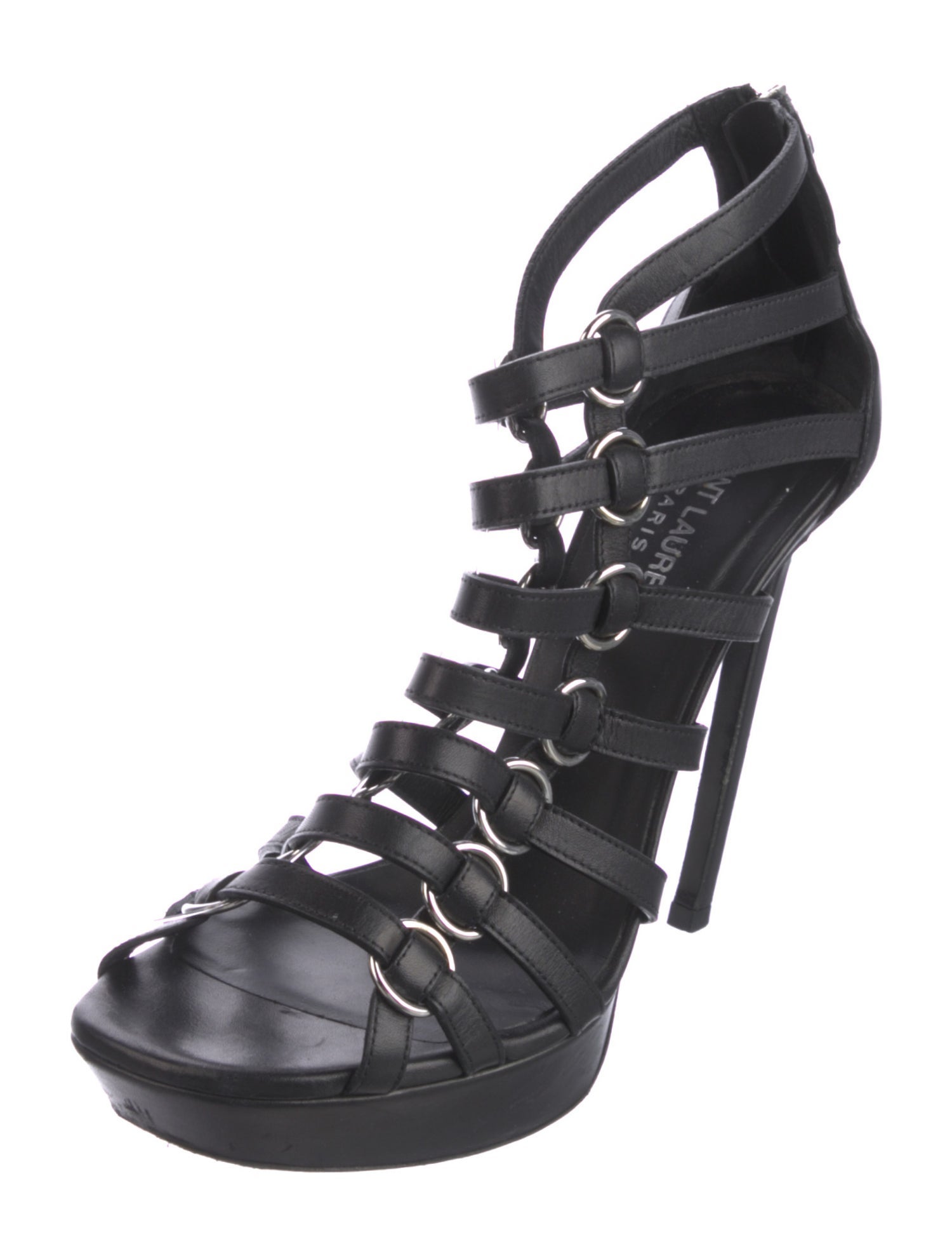 Saint Laurent Leather Gladiator Sandals