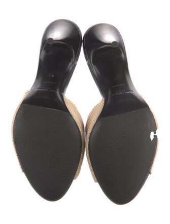 Saint Laurent Straw Slides