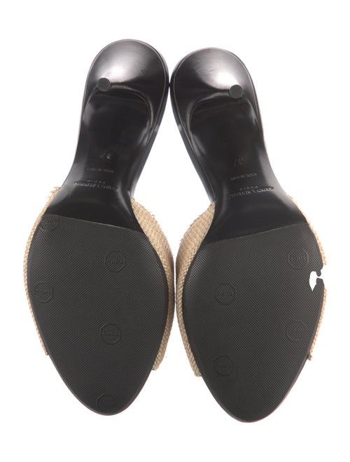 Saint Laurent Straw Slides