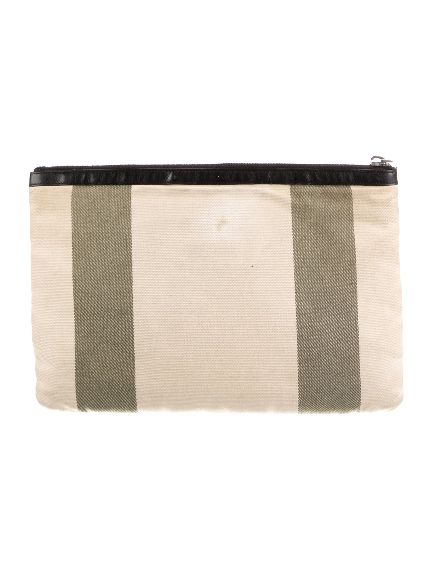 小物 PRADA Prada Canapa Vichy Pouch - Blue Cosmetic Bags, Accessories