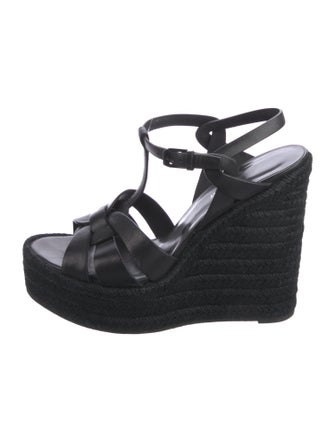 Saint Laurent Leather Espadrilles