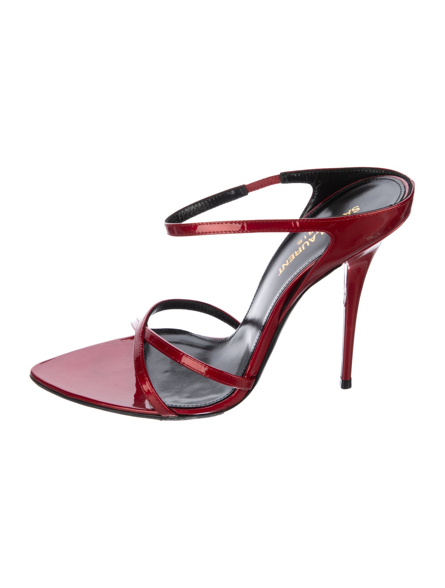 Saint Laurent Patent Leather Slides