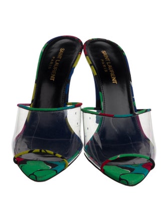 Saint Laurent PVC Printed Slides