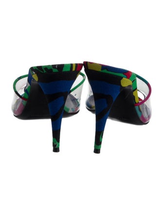 Saint Laurent PVC Printed Slides