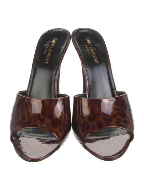 Saint Laurent Patent Leather Slides