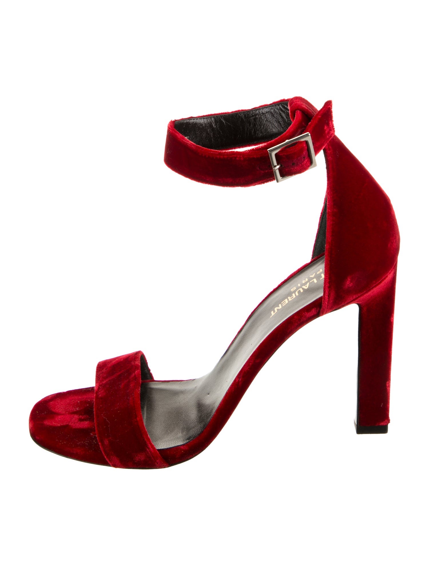 Saint Laurent Velvet Sandals