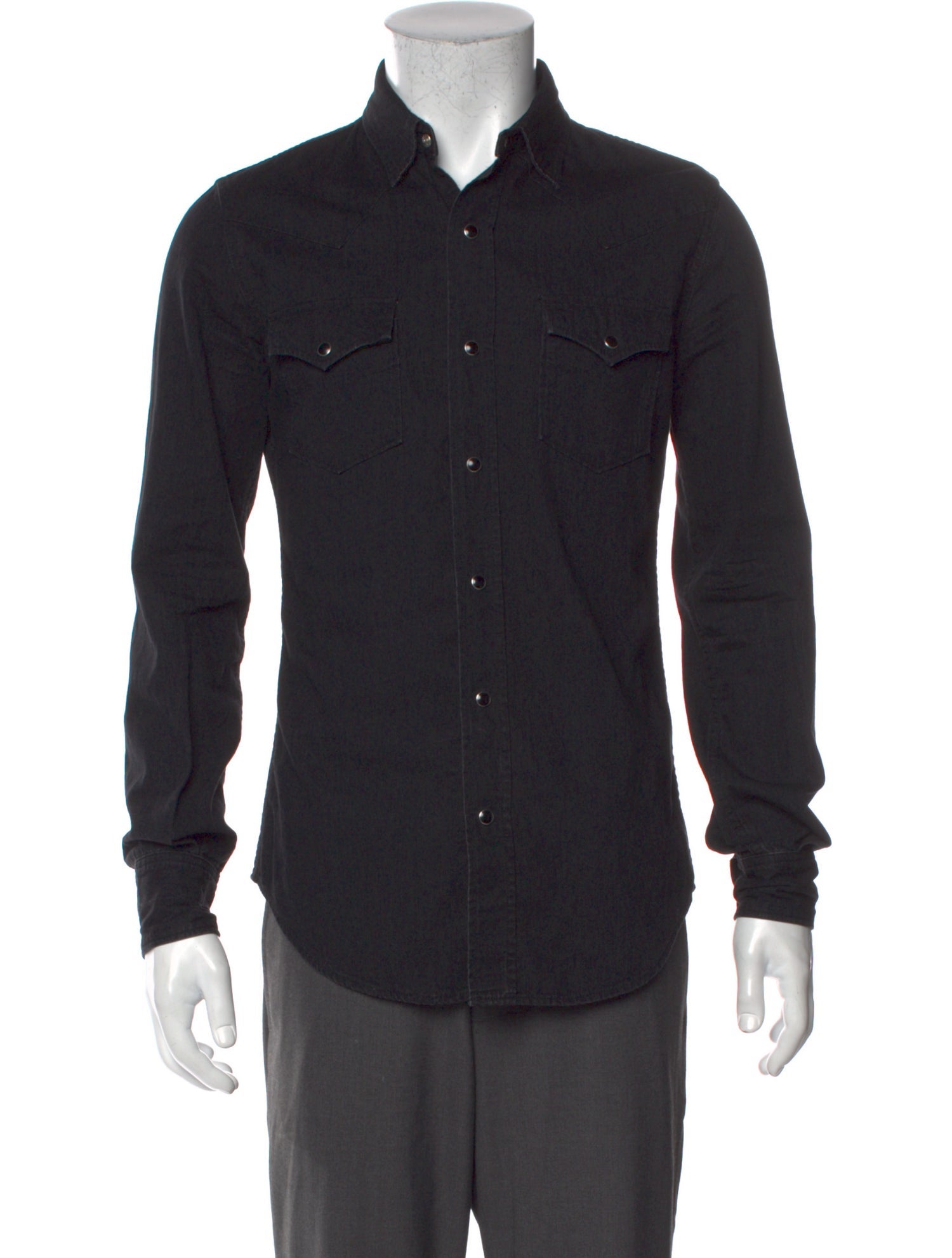 Saint Laurent 2015 Long Sleeve Western Shirt