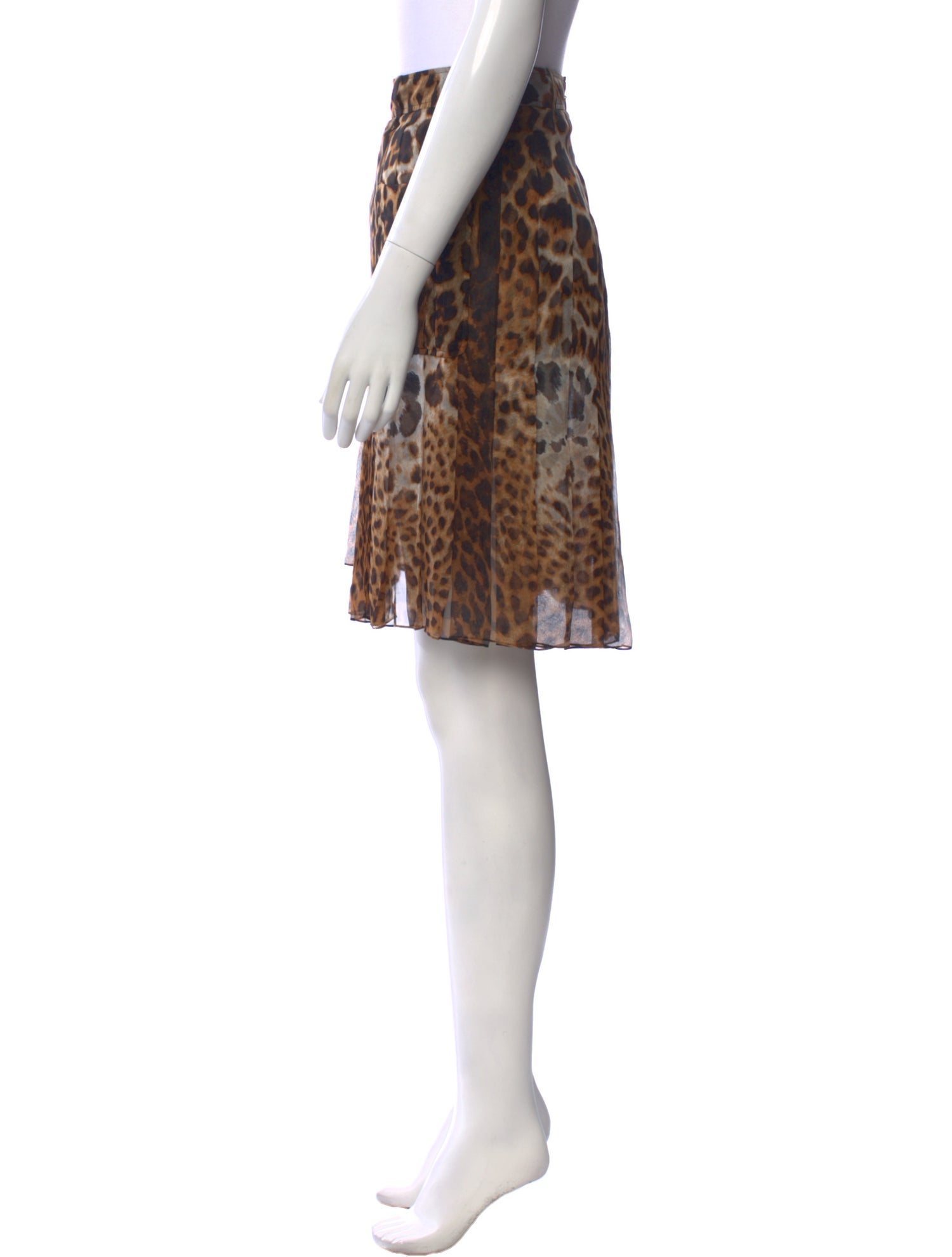 Saint Laurent Silk Knee-Length Skirt