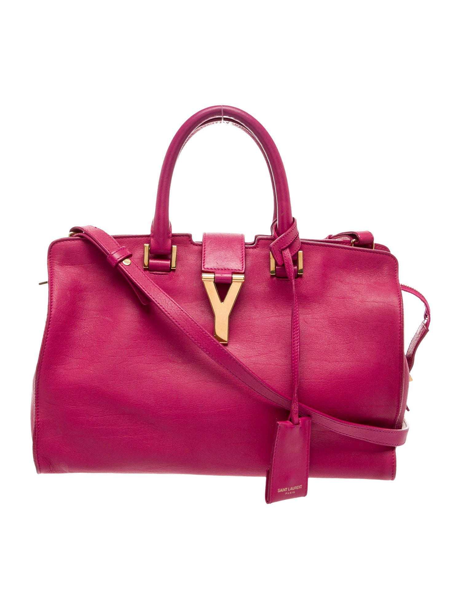 Saint Laurent Leather Y Cabas Small