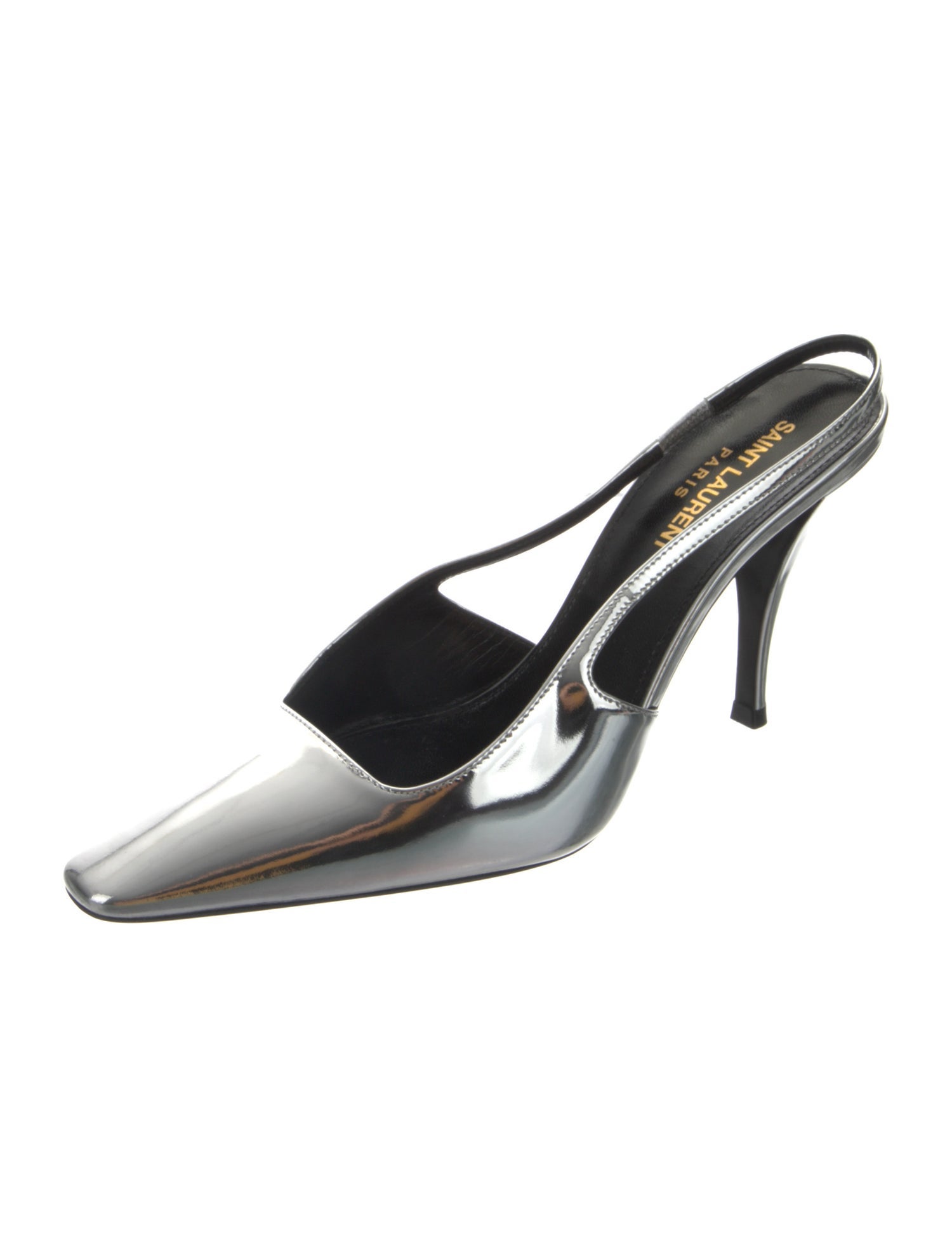 Saint Laurent Patent Leather Slingback Pumps