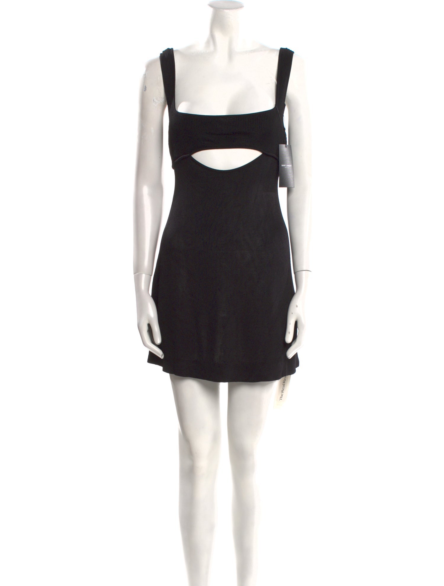 Saint Laurent Square Neckline Mini Dress w/ Tags