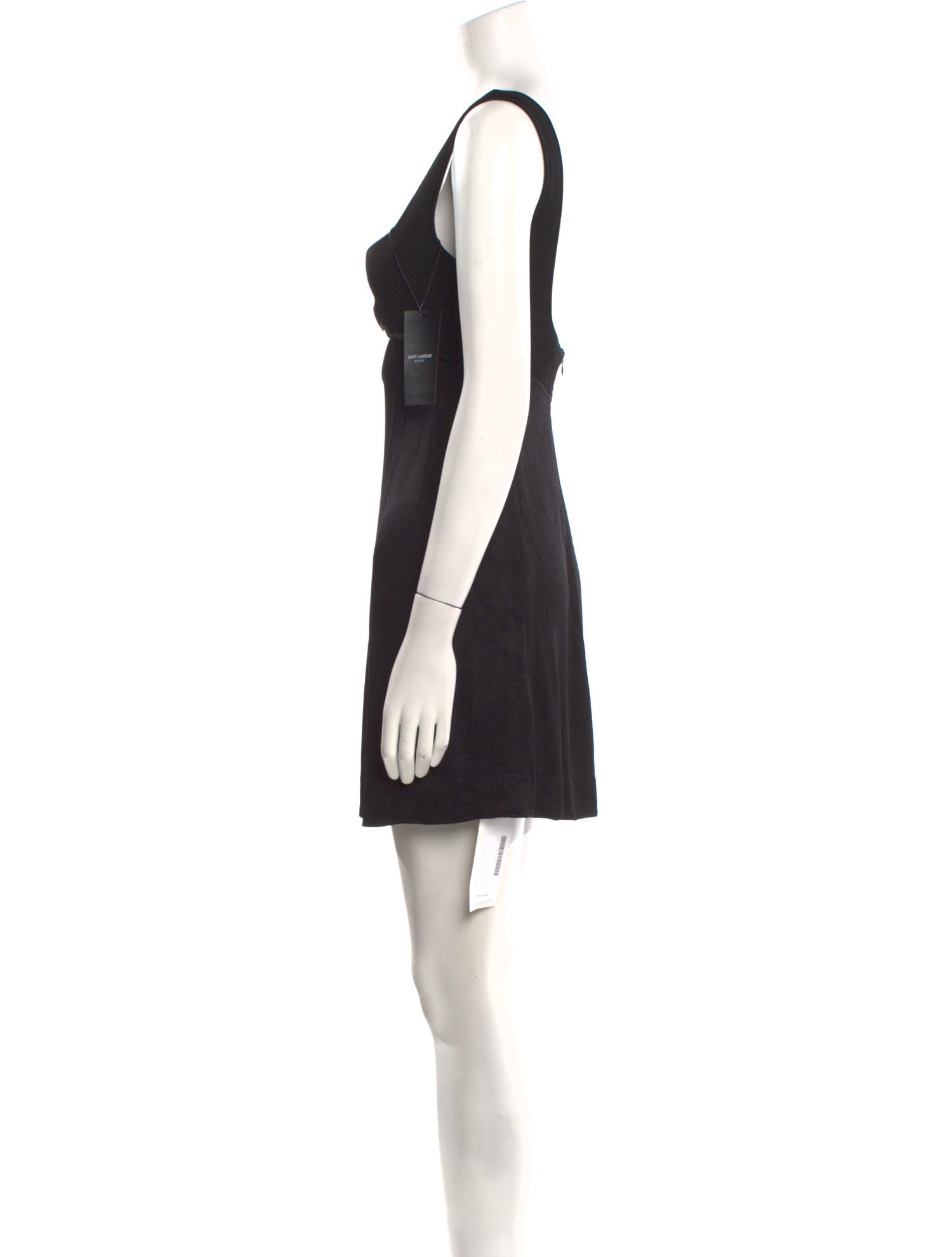 Saint Laurent Square Neckline Mini Dress w/ Tags