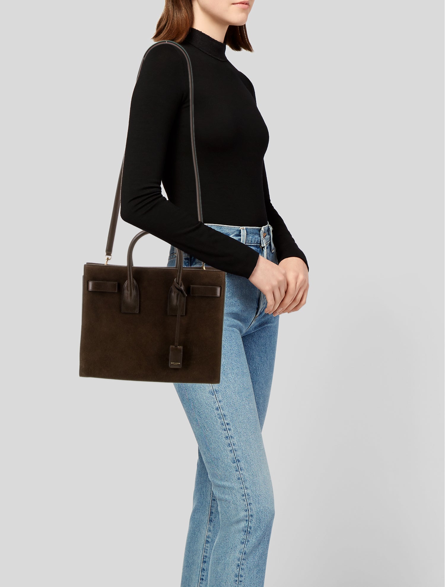 Saint Laurent Suede Sac De Jour Small