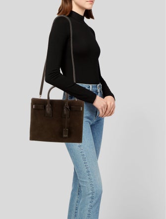 Saint Laurent Suede Sac De Jour Small