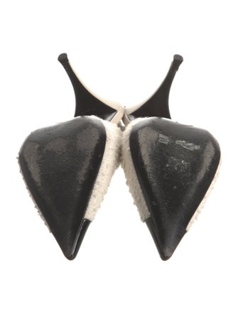 Saint Laurent Tweed Striped Slingback Pumps