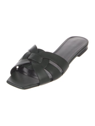 Saint Laurent Leather Slides