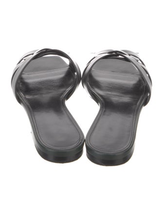 Saint Laurent Leather Slides